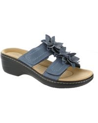 Clarks - Merliah Raelyn Leather Casual Wedge Sandals - Lyst