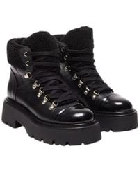 Steve Madden - Reyen Boots Faux Leather Round Toe Platform Lion280 - Lyst