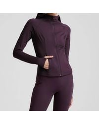 Beyond Yoga - Pacer Fleece Full-Zip Jacket - Lyst