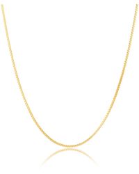 MAX + STONE - 14k Yellow Petite Box Chain Necklace - Lyst