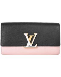 Louis Vuitton - Capucines Leather Wallet (pre-owned) - Lyst
