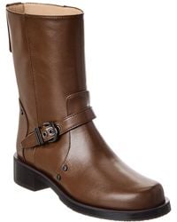 Stuart Weitzman - Maverick Leather Bootie - Lyst