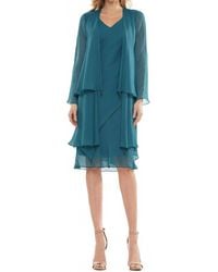 Marsoni by Colors - V-Neckline Midi Dress - Lyst