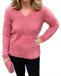 Marble - Fuzzy Removable Neck Sweater - Lyst