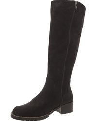 Donald J Pliner - Faux Suede Block Heel Knee-High Boots - Lyst