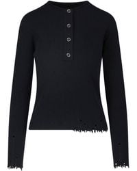 Uma Wang - Ribbed Cashmere Button-Front Cardigan - Lyst