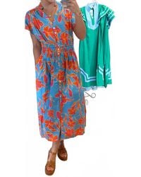 Thml - Smocked Waist Floral Maxi Dress - Lyst