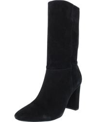 Lauren by Ralph Lauren - Artizan Suede High Heel Mid-calf Boots - Lyst
