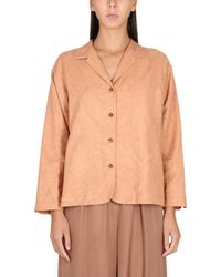 Alysi - Ajoure' Jacket With Notched Lapels And Button Closure - Lyst