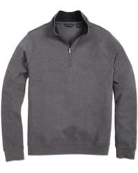 Scott Barber - Pima Interlock Zip Mock - Lyst