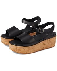 Fitflop - Eloise Ft6-001 Wedge Sandals Leather Cork-Wrap Back-Strap - Lyst