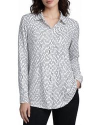 Apny - Collar Button Up Top - Lyst