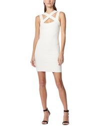 Hervé Léger - Icon Strappy Cross Neck Mini Icon Dress - Lyst