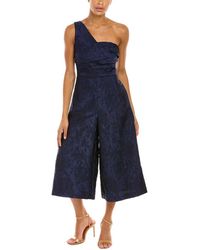 Kay Unger Synthetic Coty Floral Wide-leg Jumpsuit | Lyst