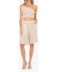 JBQ - Leaf Strapless Top - Lyst