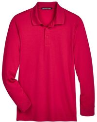 Devon & Jones - Crownlux Performance Tall Plaited Long Sleeve Polo - Lyst