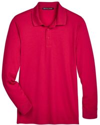 Devon & Jones - Crownlux Performance Tall Plaited Long Sleeve Polo - Lyst