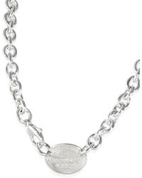 Tiffany & Co. - Return To Tiffany Oval Tag Necklace - Lyst