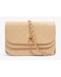 Chanel - Double Flap Timeless Bag Lambskin Leather Shoulder Bag - Lyst