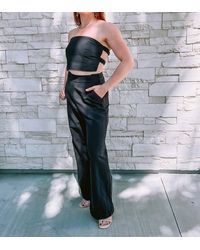Crescent - Linen Bandeau Top And Pant Set - Lyst