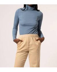 FRNCH - Woven Turtleneck Top - Lyst