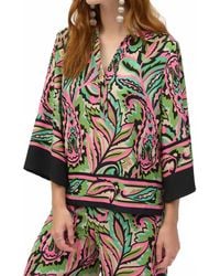 Joseph Ribkoff - Floral V-Neck Buttoned Top - Lyst