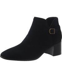 NYDJ - Denisgo Faux Suede Block Heel Ankle Boots - Lyst
