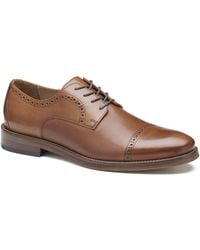 Johnston & Murphy - Sutton Embossed Cap Toe Shoe - Lyst