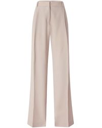 Pinko - Fluid Straight-Leg Trousers With Pressed Crease And Concealed Closure - Lyst