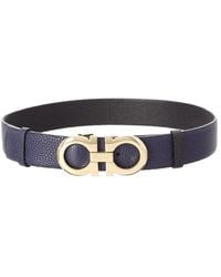 Ferragamo - Gancini Reversible & Adjustable Leather Belt - Lyst