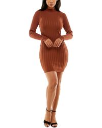 Almost Famous - Juniors Cable Knit Knee Sweaterdress - Lyst