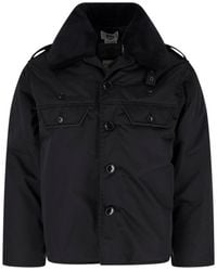 Junya Watanabe - Fleece Collar Padded Jacket - Lyst