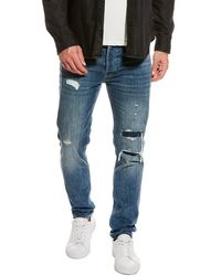 Mens Jeans 7 For All Mankind Jeans 7 For All Mankind Denim Paxtyn Skinny-fit Distressed-detail Jeans in Blue for Men 