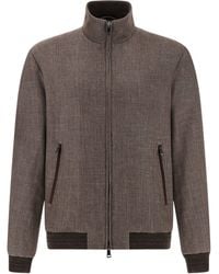 Paul & Shark - Textured High Collar Jacket - Lyst