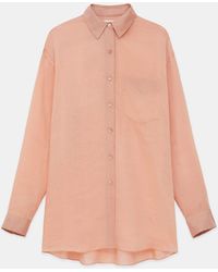 Lafayette 148 New York - Sustainable Gemma Cloth Voile Oversized Blouse - Lyst