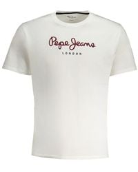 Pepe Jeans - White Cotton T - Lyst