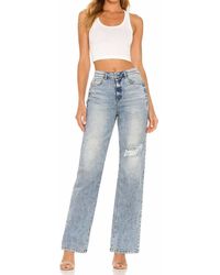 SER.O.YA - High Rise Straight Leg Jeans - Lyst