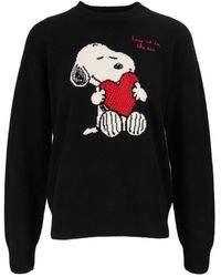 MC2 Saint Barth - Tessa-Snoopy Heart Embellished Sweater - Lyst