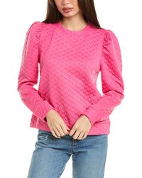 Fate - Embossed Puff Sleeve Top - Lyst