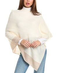 Forte - Border Stripe Cashmere Poncho - Lyst