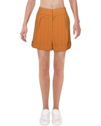 Danielle Bernstein - Pleated Polyester Dress Shorts - Lyst