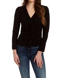 Drew - Joyce Ruffle Front Blouse - Lyst