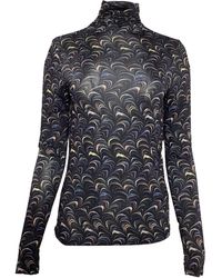 Ulla Johnson - Printed Turtleneck Long Sleeve Top - Lyst