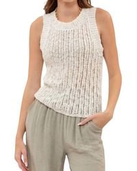 Blu Pepper - Crochet Knit Tank Top - Lyst