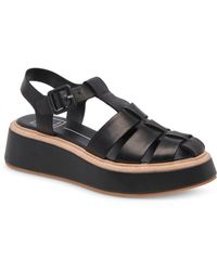 Dolce Vita - Tristy Leather Ankle Strap Flatform Sandals - Lyst
