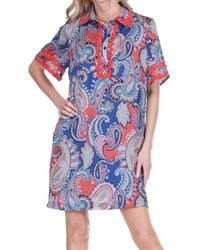 J joy - Ric Rac Trim Mini Dress - Lyst