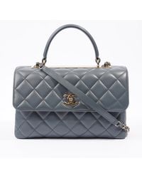 Chanel - Trendy Cc Dark Lambskin Leather Shoulder Bag - Lyst