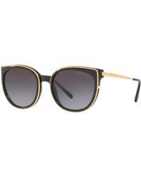 Michael Kors - 55mm Black And Gold Sunglasses - Lyst