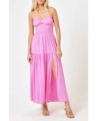 LSPACE - L*Space Calla Cover Up Sundress Tulip Smocked Sweetheart Neck Gbo3918 - Lyst