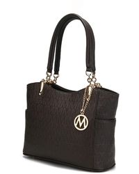MKF Collection Braylee M Signature Tote Handbag by Mia K., Black